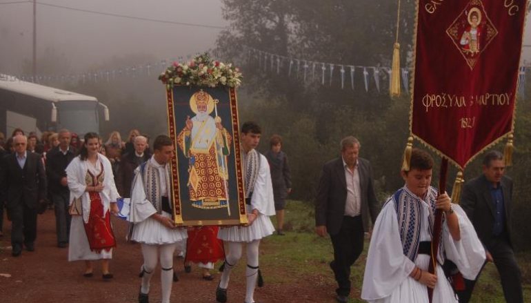 Υποδοχή Ιεράς Εικόνας του Αγ. Νεκταρίου στον Ι. Ν. Αγ.Γεωργίου Τουρλάδας Καλαβρύτων (ΦΩΤΟ)
