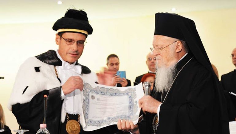 Ο Οικ. Πατριάρχης Επίτιμος Διδάκτωρ του Πανεπιστημίου του Salento (ΦΩΤΟ-ΒΙΝΤΕΟ)