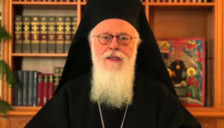 Ο Αρχιεπίσκοπος Αλβανίας Αναστάσιος εφ’ όλης της ύλης (ΒΙΝΤΕΟ)
