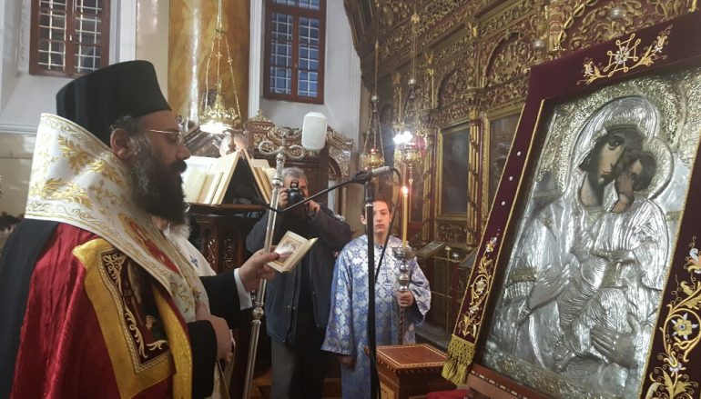 Υποδοχή της Εικόνος της Παναγίας «Επισκέψεως» στην Ι. Μ. Τρίκκης (ΦΩΤΟ)