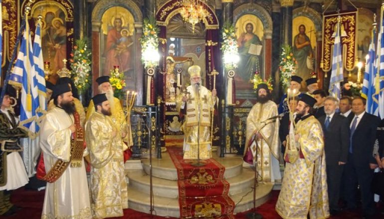 Πανηγύρισε ο Μητροπολιτικός Ι. Ναός του Ευαγγελισμού στη Σπάρτη (ΦΩΤΟ)