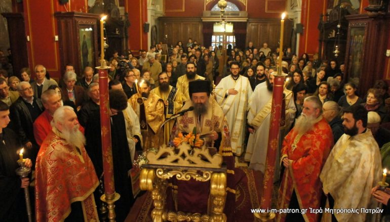 Οι Α’ Χαιρετισμοί της Παναγίας στην Ιερά Μητρόπολη Πατρών (ΦΩΤΟ)