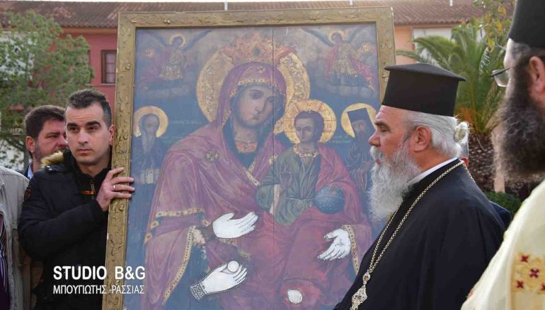 Στη Νέα Κίο Αργολίδας επέστρεψε η Εικόνα της Παναγίας Τριχερούσας (ΦΩΤΟ-ΒΙΝΤΕΟ)