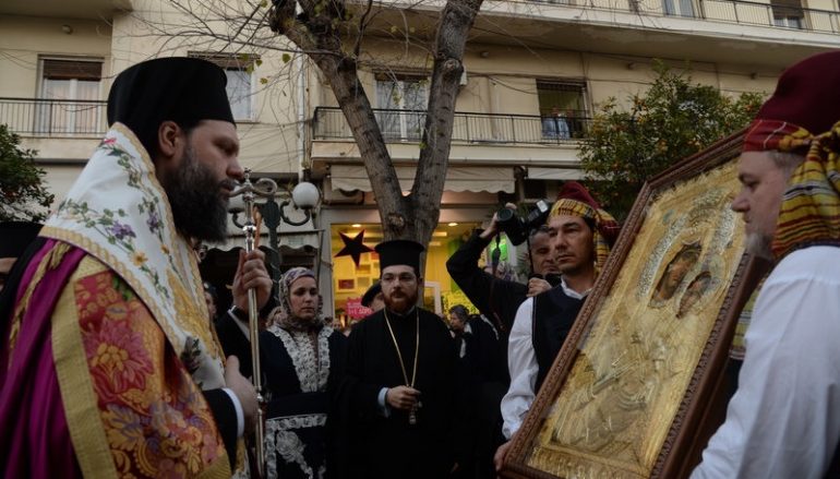 Υποδοχή της Ιεράς Εικόνος Παναγίας «Βηματάρισσας» στην Ι. Μ. Νέας Ιωνίας (ΦΩΤΟ)