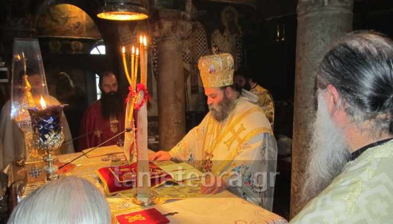 Ο Μητροπολίτης Ιωαννίνων στον Ι. Ναό Κοιμήσεως Θεοτόκου Καλαμπάκας (ΦΩΤΟ)
