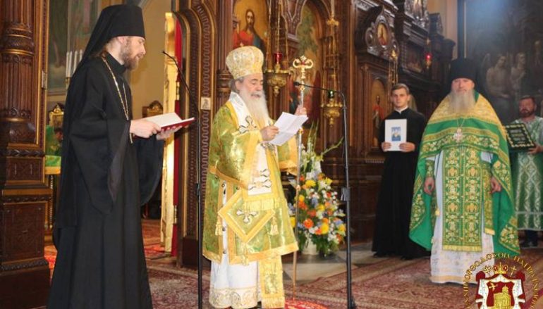 Η εορτή του Αγίου Πνεύματος στο Πατριαρχείο Ιεροσολύμων (ΦΩΤΟ – ΒΙΝΤΕΟ)