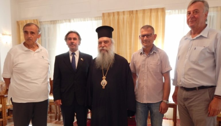 Ο Πρόεδρος της Παλλακωνικής Ομοσπονδίας στον Μητροπολίτη Σπάρτης