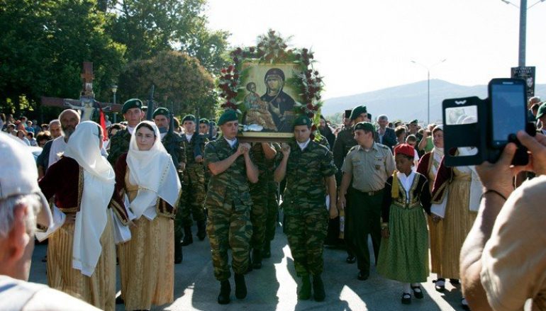 Η εικόνα της Παναγίας Τριχερούσας στο Σταυρό Θεσσαλονίκης (ΦΩΤΟ)