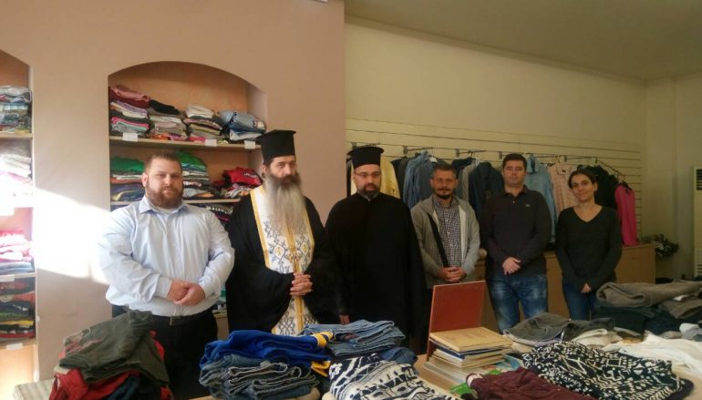 Αγιασμός στο κατάστημα διανομής ρουχισμού “Ιμάτιο” της Ι. Αρχιεπισκοπής Αθηνών (ΦΩΤΟ)
