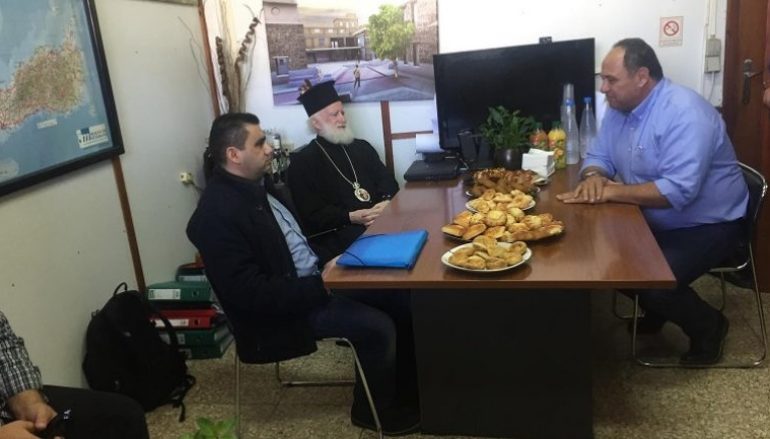 Στα γραφεία του Υπεραστικού ΚΤΕΛ Ηρακλείου ο Αρχιεπίσκοπος Κρήτης