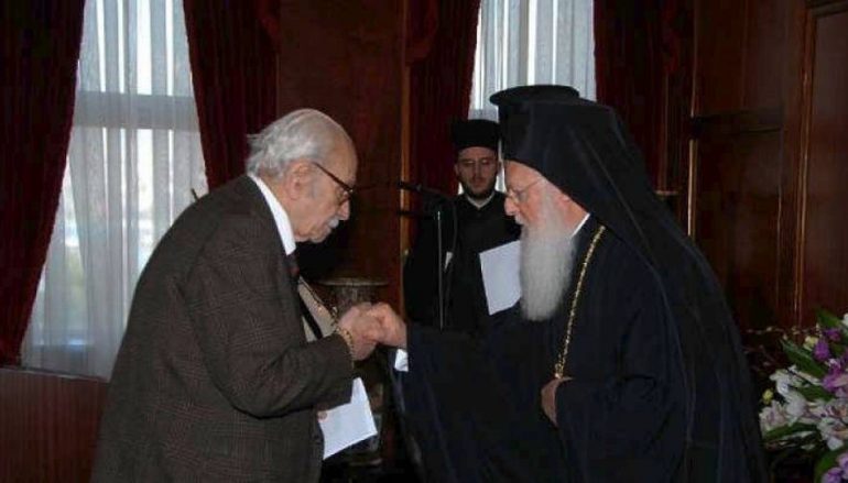 Οικ. Πατριάρχης: “Ο Δημ. Φραγκόπουλος είναι Σύμβολο για την παιδεία μας”