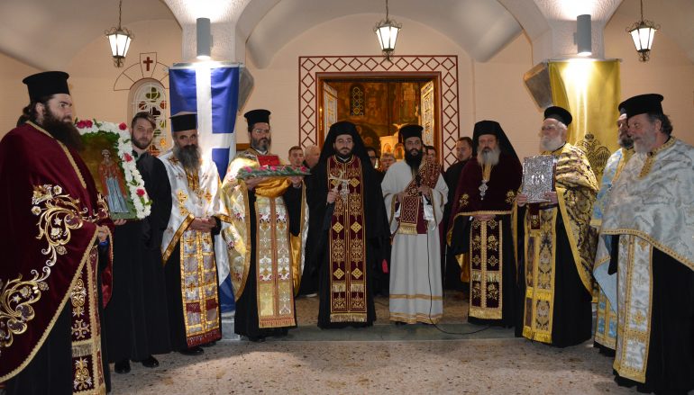 Πλήθος πιστών στην Λιτανεία της Αγίας Βαρβάρας στην Τρίπολη (ΦΩΤΟ)