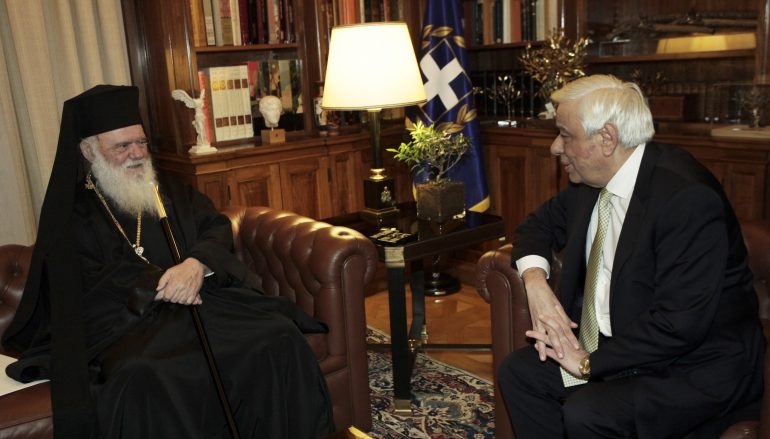 Ο Αρχιεπίσκοπος Ιερώνυμος στον Πρόεδρο της Δημοκρατίας