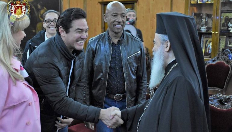 Τον Πατριάρχη Ιεροσολύμων επισκέφθηκε ο ηθοποιός Dean Cain (ΦΩΤΟ)