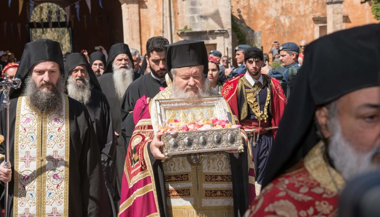 Τα Χανιά υποδέχθηκαν την χείρα της Αγίας Μαρίας Μαγδαληνής (ΦΩΤΟ)