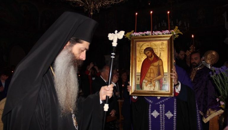 Ο Επίσκοπος Θεσπιών στον Ι. Ναό Αγίων Αναργύρων Αττικής (ΦΩΤΟ)