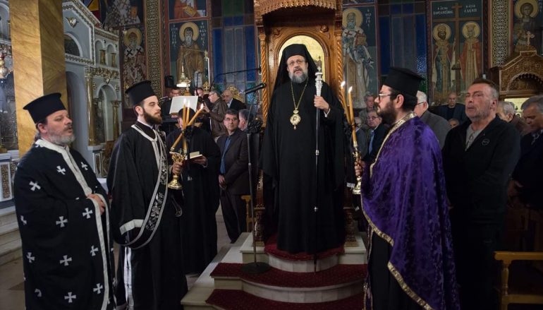 Μεγάλη Τρίτη στην Ιερά Μητρόπολη Μεσσηνίας (ΦΩΤΟ)