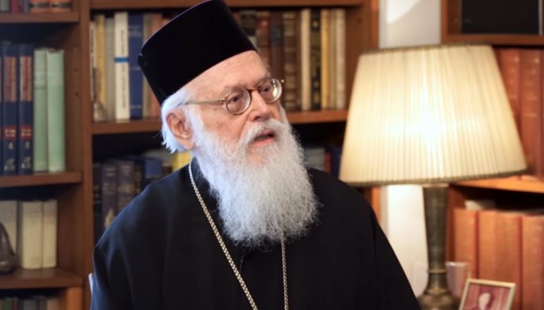 Αλβανίας Αναστάσιος: “Προσπαθώ να χτίζω γέφυρες με την Αλβανία”