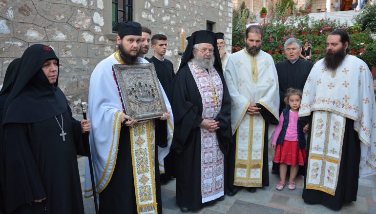 Μεθέορτος Εσπερινός και Ενθρόνιση της Παναγίας Μαλεβής (ΦΩΤΟ)