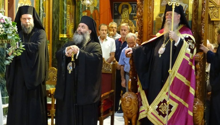 Πολυαρχιερατικός Εσπερινός του Αγίου Ευσταθίου στη Νέα Ιωνία (ΦΩΤΟ)