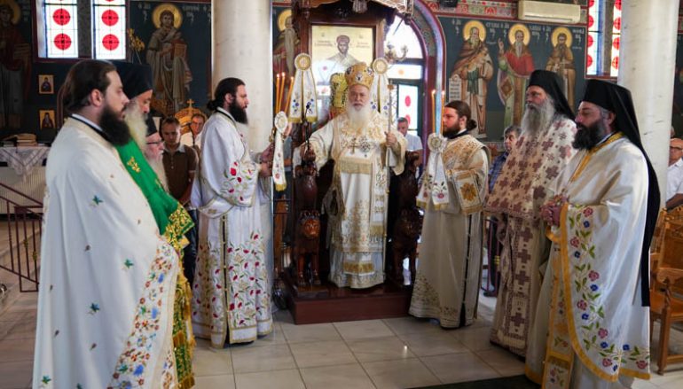 Αρχιερατική Θ. Λειτουργία στον Ι. Ναό Τιμίου Προδρόμου Μακροχωρίου (ΦΩΤΟ)