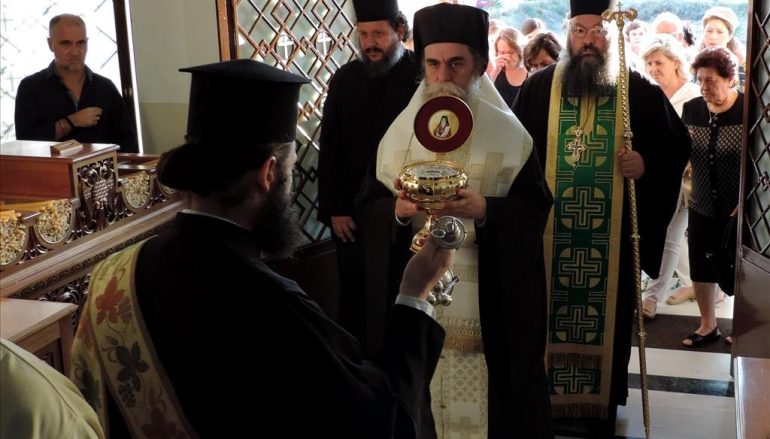 Υποδοχή Λειψάνου (φιαλιδίου Αίματος) Οσίου Πορφυρίου Καυσοκαλυβίτου στην Άρτα