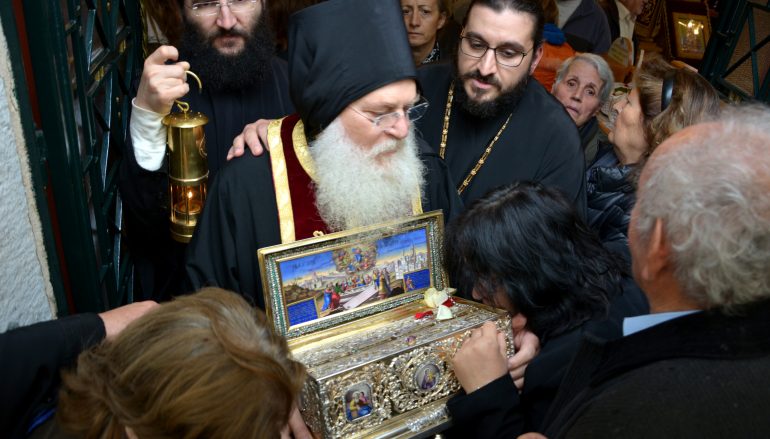 Αναχώρησε η Τιμία Ζώνη της Παναγίας από την Τρίπολη (ΦΩΤΟ)