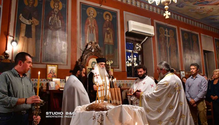 Αρχιερατικός Εσπερινός των Παμμεγίστων Ταξιαρχών στην Ι. Μ. Αργολίδος