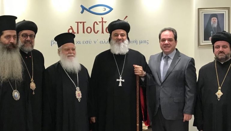 Έκκληση του Συροϊακωβίτη Πατριάρχη στην «ΑΠΟΣΤΟΛΗ» να βοηθήσει τη Συρία
