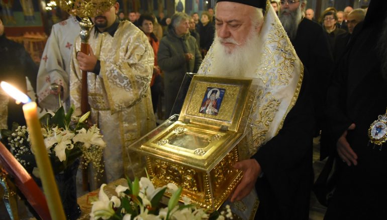 Υποδοχή Λειψάνου του Αγίου Λουκά του Ιατρού στην Ι. Μητρόπολη Κίτρους