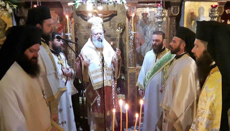Με λαμπρότητα πανηγύρισε η Ι. Μονή Αγίου Γεωργίου Αρμά Φύλλων Χαλκίδος