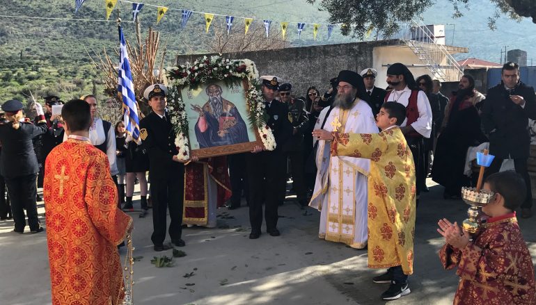 O Κότρωνας Ανατολικής Μάνης εόρτασε τον Πολιούχο του Άγιο Χαράλαμπο